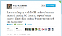 KazHiraiCEOEA are unhappy with MOH reviews.png
